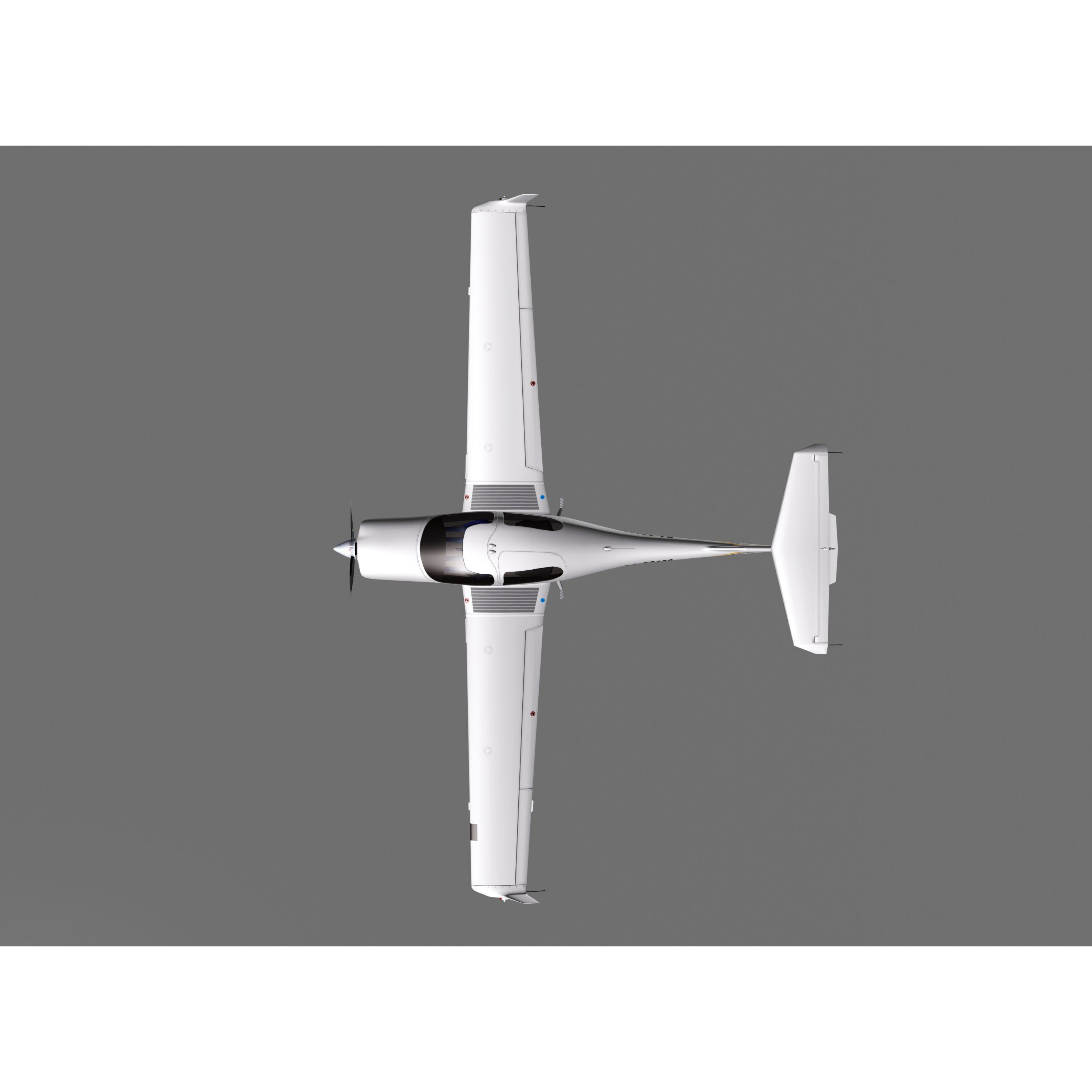 Diamond DA40 - Low-Poly Game-Ready 3D Model - View 6