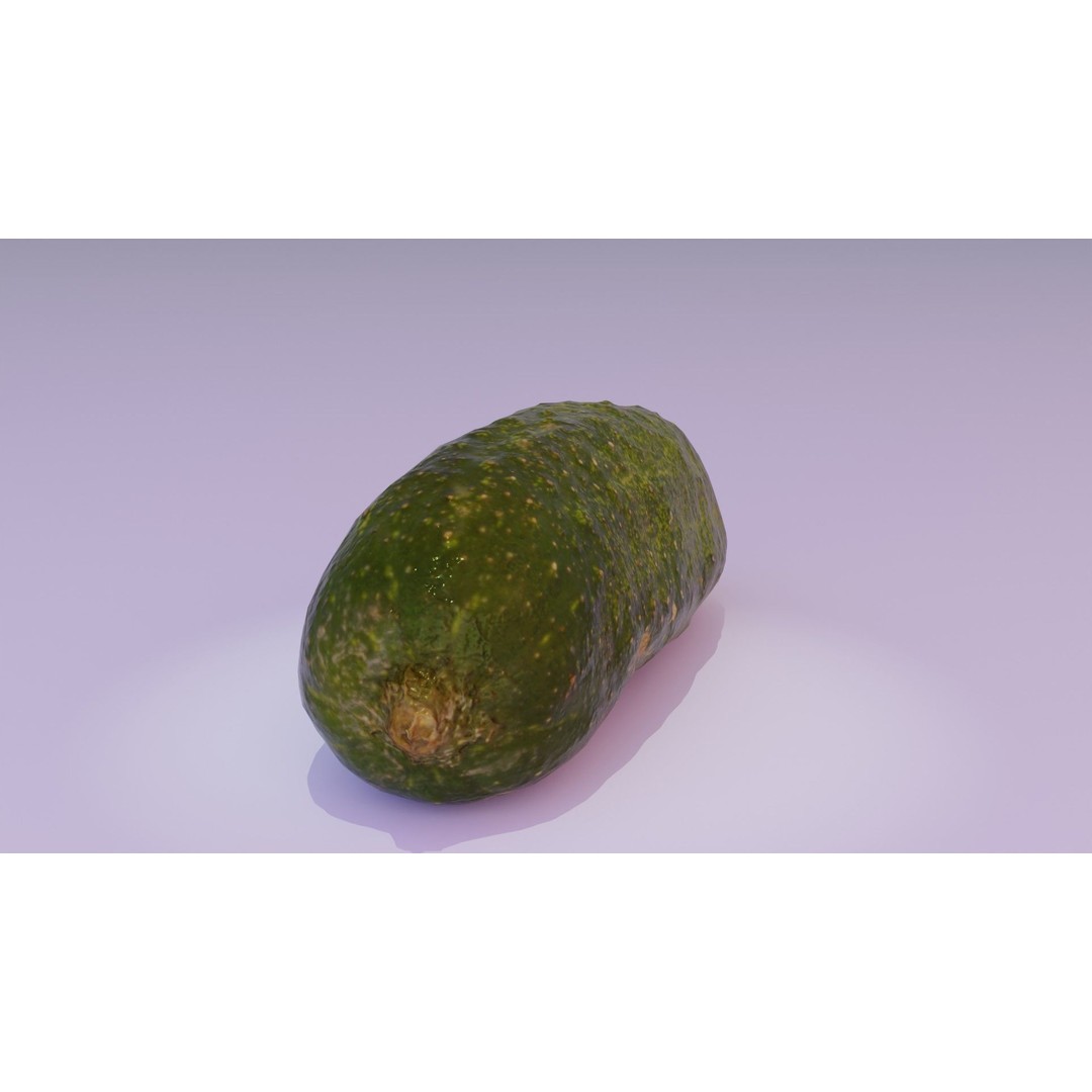 Cucumber 3D Model – Low Poly Photorealistic Vegetable, FBX, OBJ - View 15