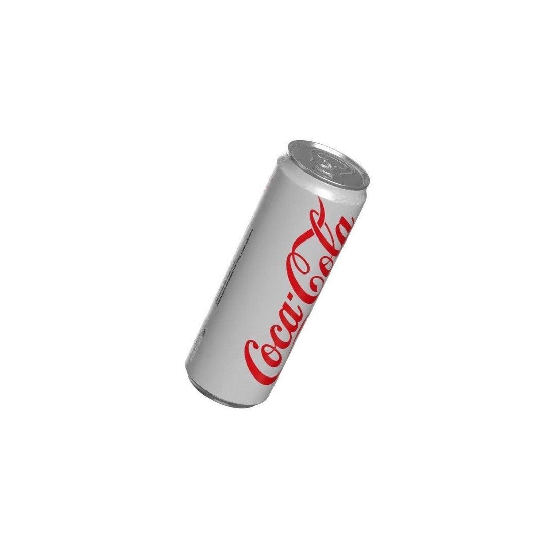 Coca Cola Light Drink Can 3D Model – Low Poly PBR Asset, FBX - View 10