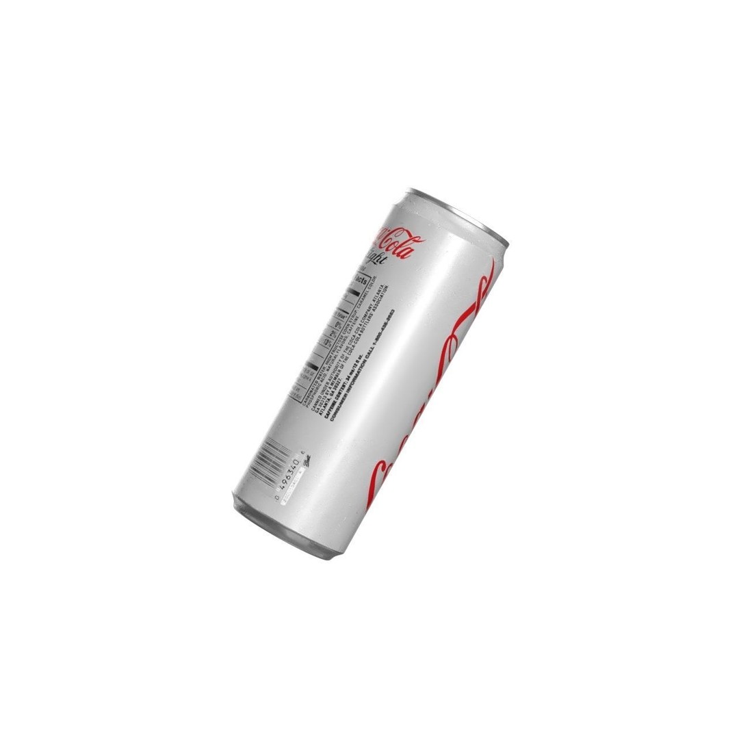 Coca Cola Light Drink Can 3D Model – Low Poly PBR Asset, FBX - View 11