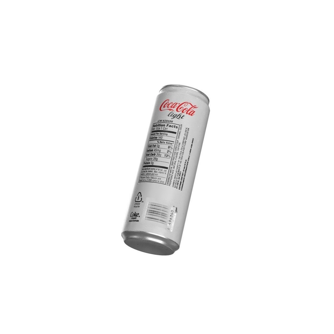 Coca Cola Light Drink Can 3D Model – Low Poly PBR Asset, FBX - View 12