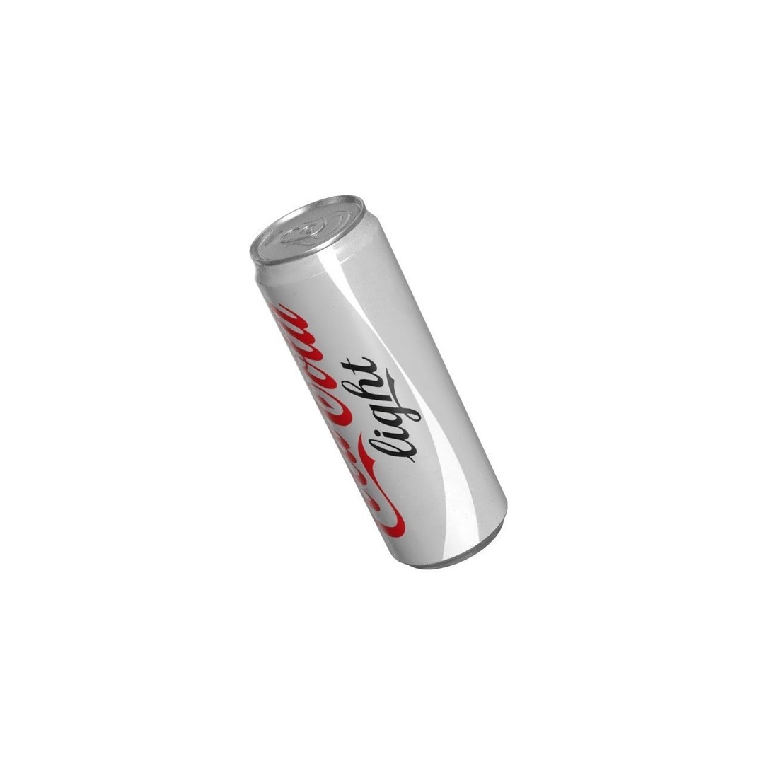 Coca Cola Light Drink Can 3D Model – Low Poly PBR Asset, FBX - View 15