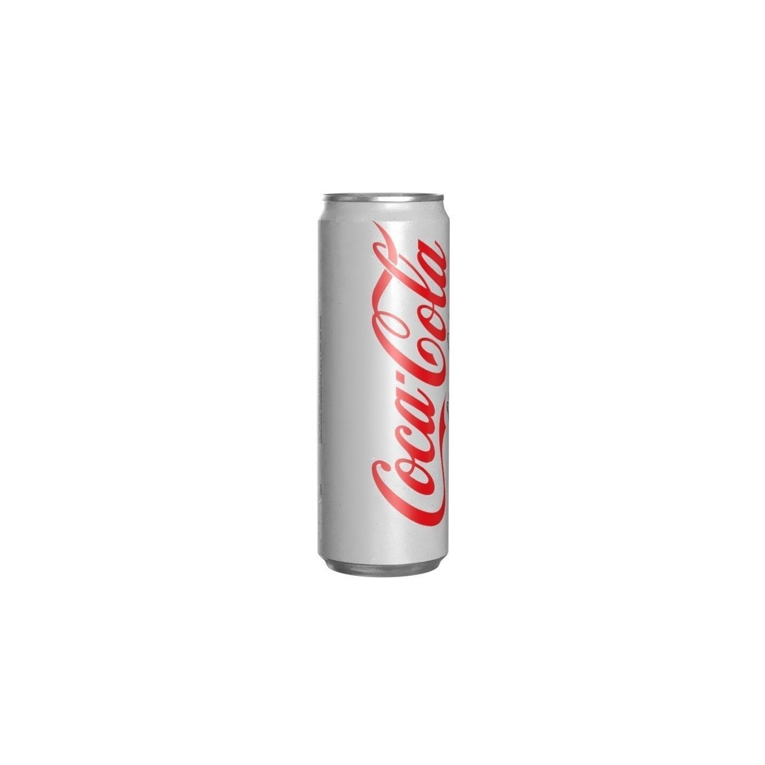 Coca Cola Light Drink Can 3D Model – Low Poly PBR Asset, FBX - View 3