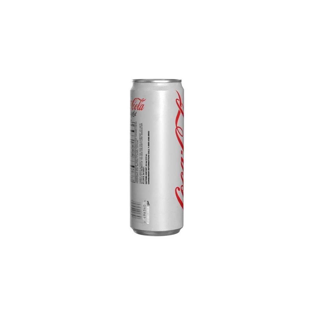 Coca Cola Light Drink Can 3D Model – Low Poly PBR Asset, FBX - View 4