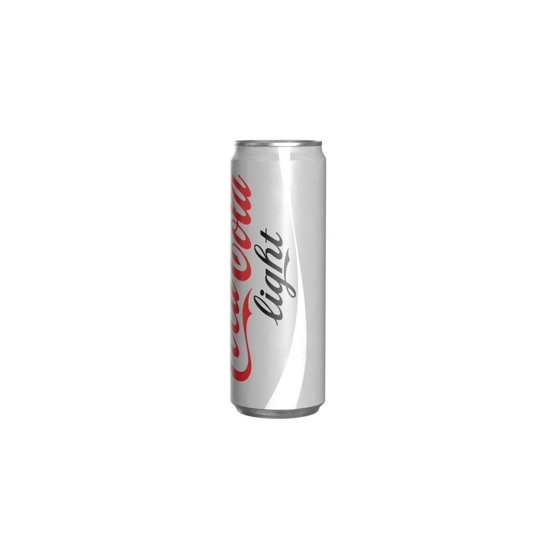 Coca Cola Light Drink Can 3D Model – Low Poly PBR Asset, FBX - View 8