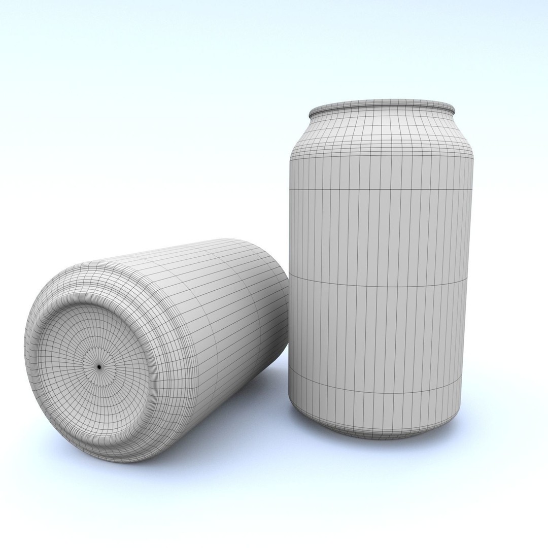 Beverage Can 3D Model – Low Poly PBR Game Asset, FBX, OBJ - View 10