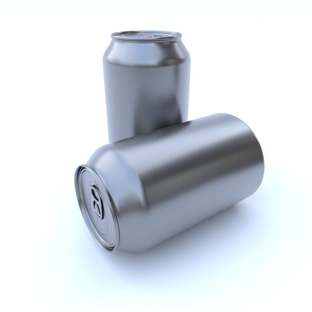 Beverage Can 3D Model – Low Poly PBR Game Asset, FBX, OBJ - View 7