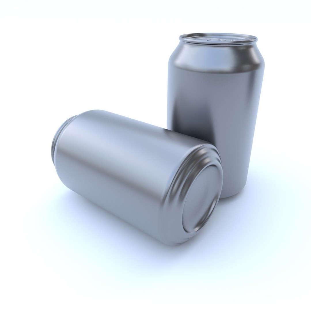 Beverage Can 3D Model – Low Poly PBR Game Asset, FBX, OBJ - View 8