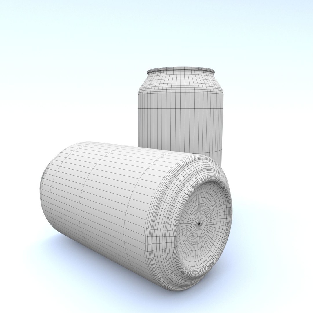 Beverage Can 3D Model – Low Poly PBR Game Asset, FBX, OBJ - View 9