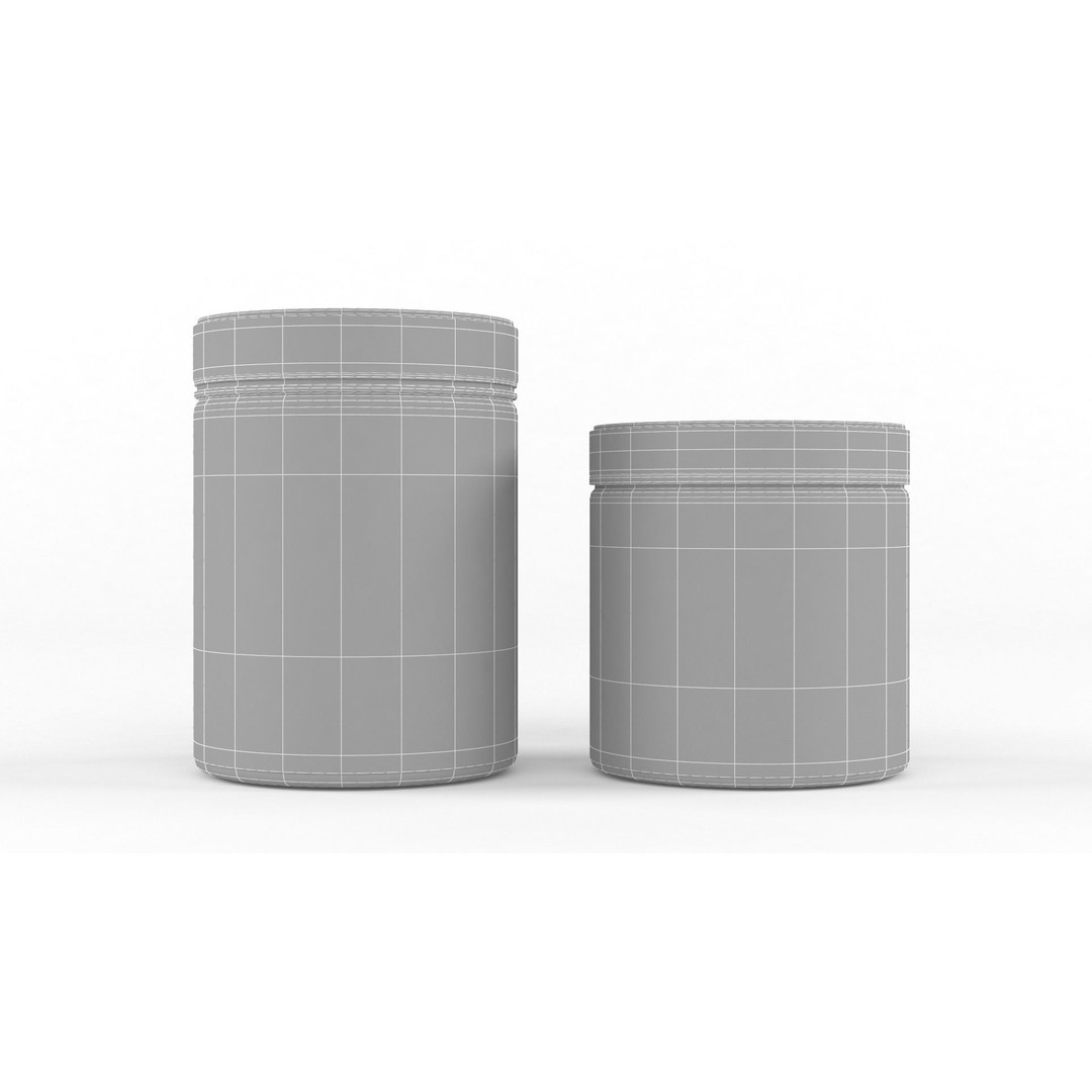 Protein Powder 3D Model – High Poly PBR Asset, FBX, Game Ready - View 9