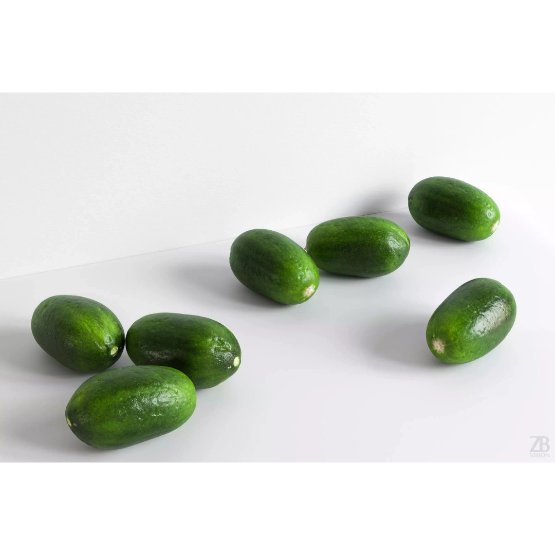 Cucumber 3D Model – Photorealistic PBR Asset for Visualizations - View 2