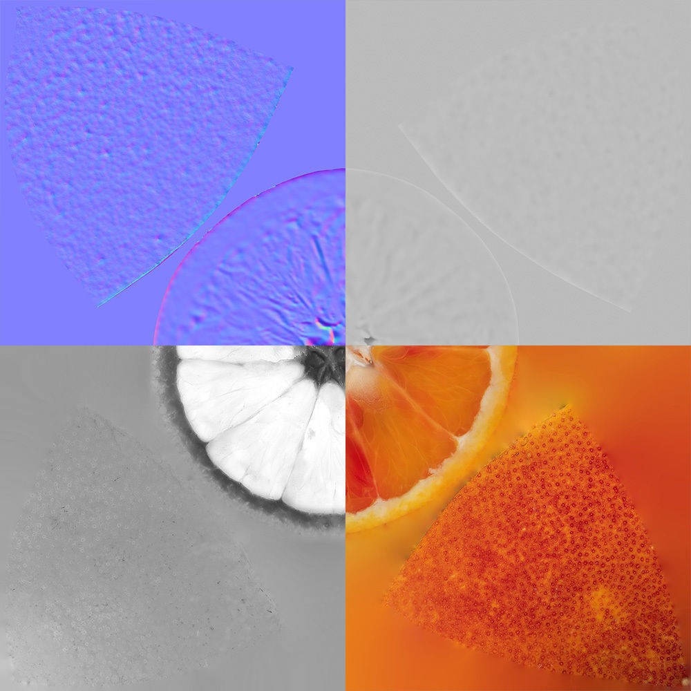 Blood Orange 3D Model – Photorealistic Citrus Asset, FBX & OBJ - View 10