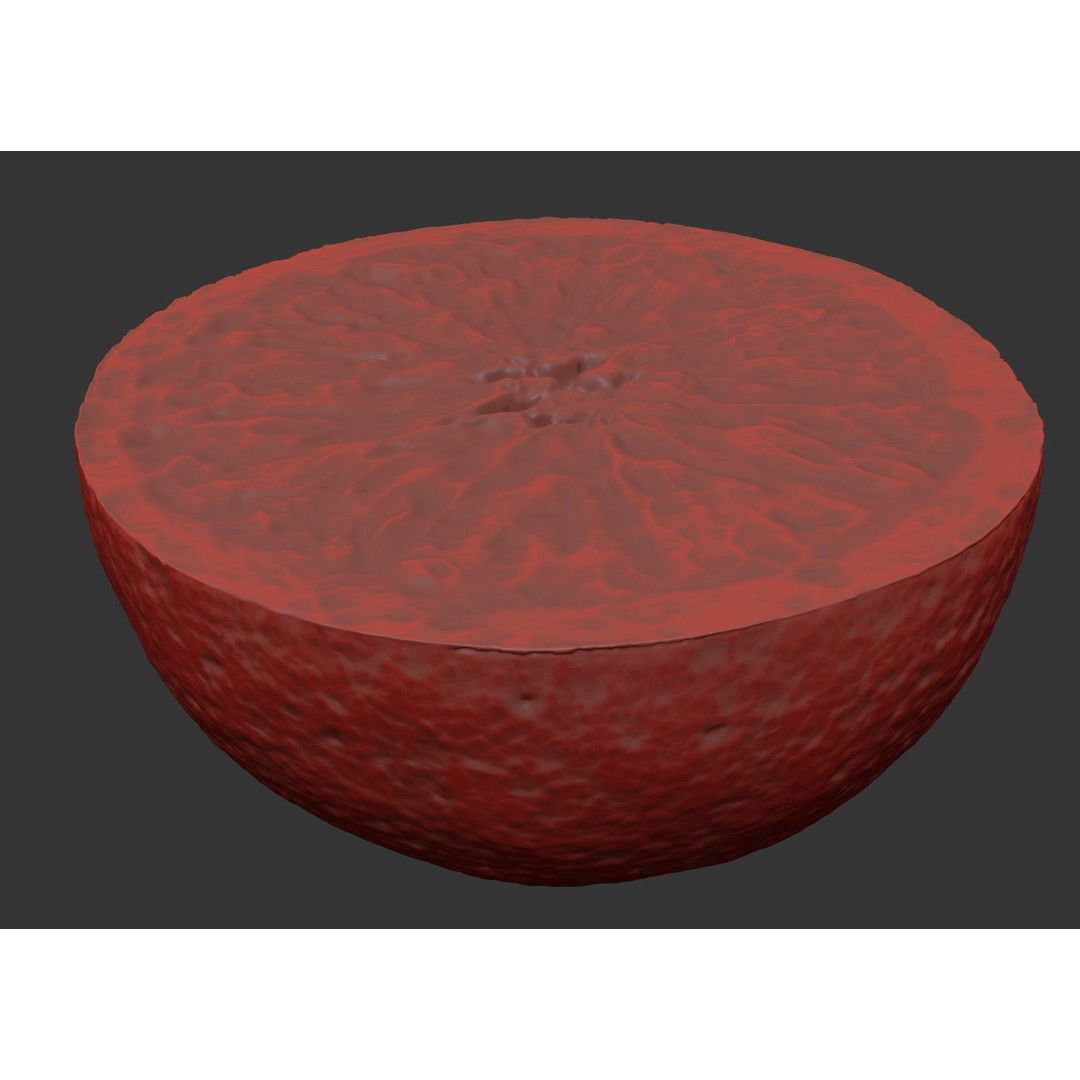 Blood Orange 3D Model – Photorealistic Citrus Asset, FBX & OBJ - View 9