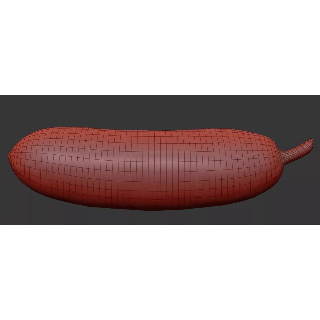 Cucumber 3D Model – Photorealistic Gherkin, PBR Textures, FBX, OBJ - View 8