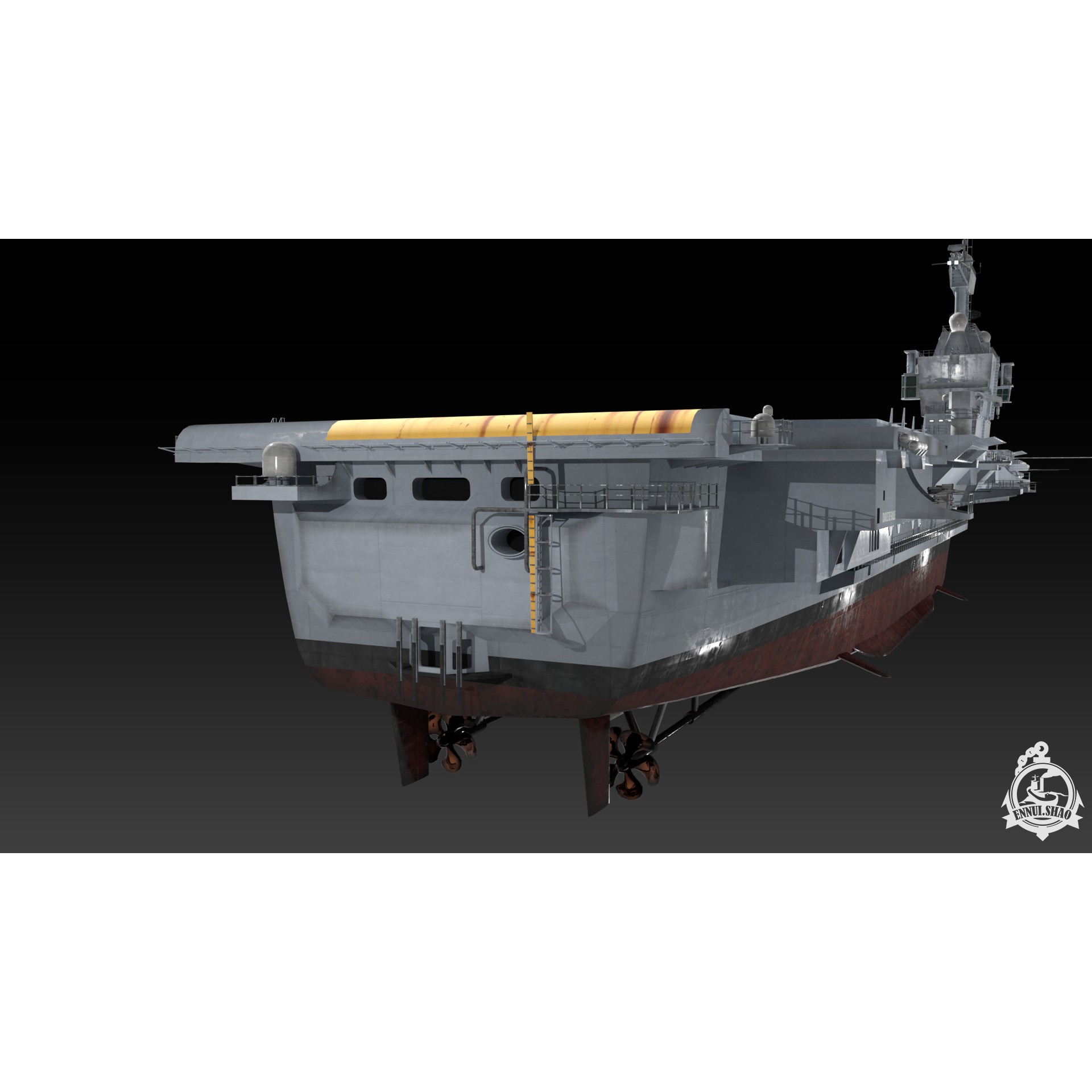 FS Charles de Gaulle - Low-Poly Game-Ready 3D Model - View 14