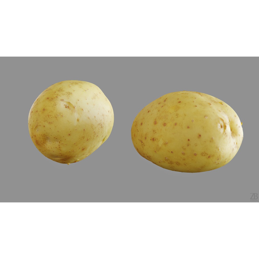 Potato 3D Model – Photorealistic Vegetable Asset, FBX/OBJ