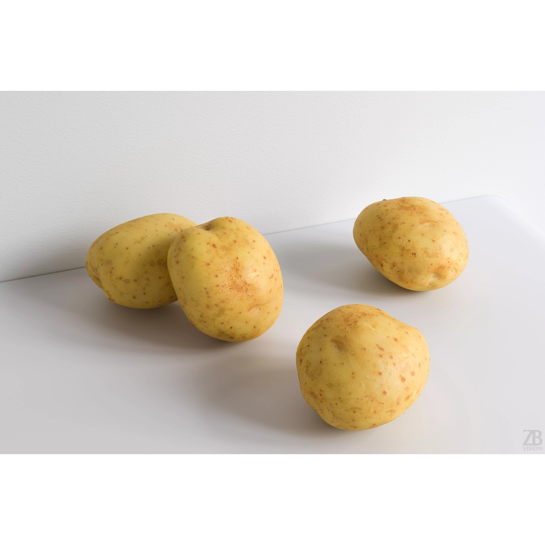 Potato 3D Model – Photorealistic Vegetable Asset, FBX/OBJ - View 2