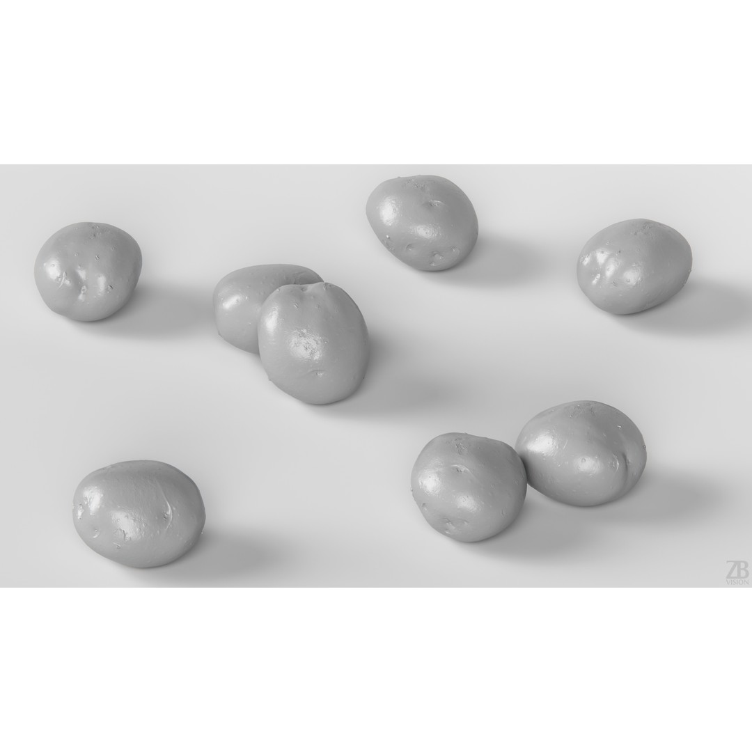 Potato 3D Model – Photorealistic Vegetable Asset, FBX/OBJ - View 5