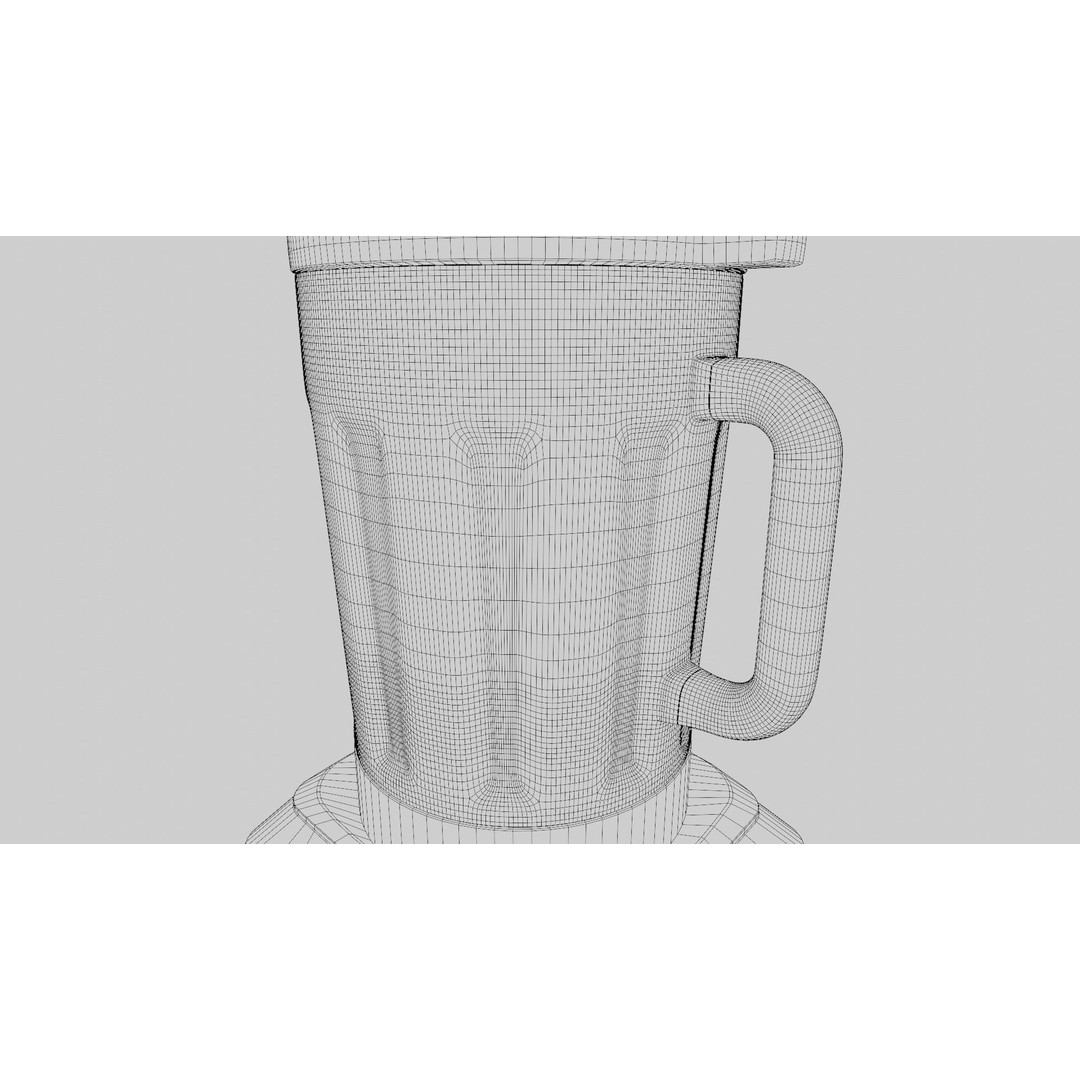 Blender 3D Model – High Poly Kitchen Mixer with PBR Textures, FBX