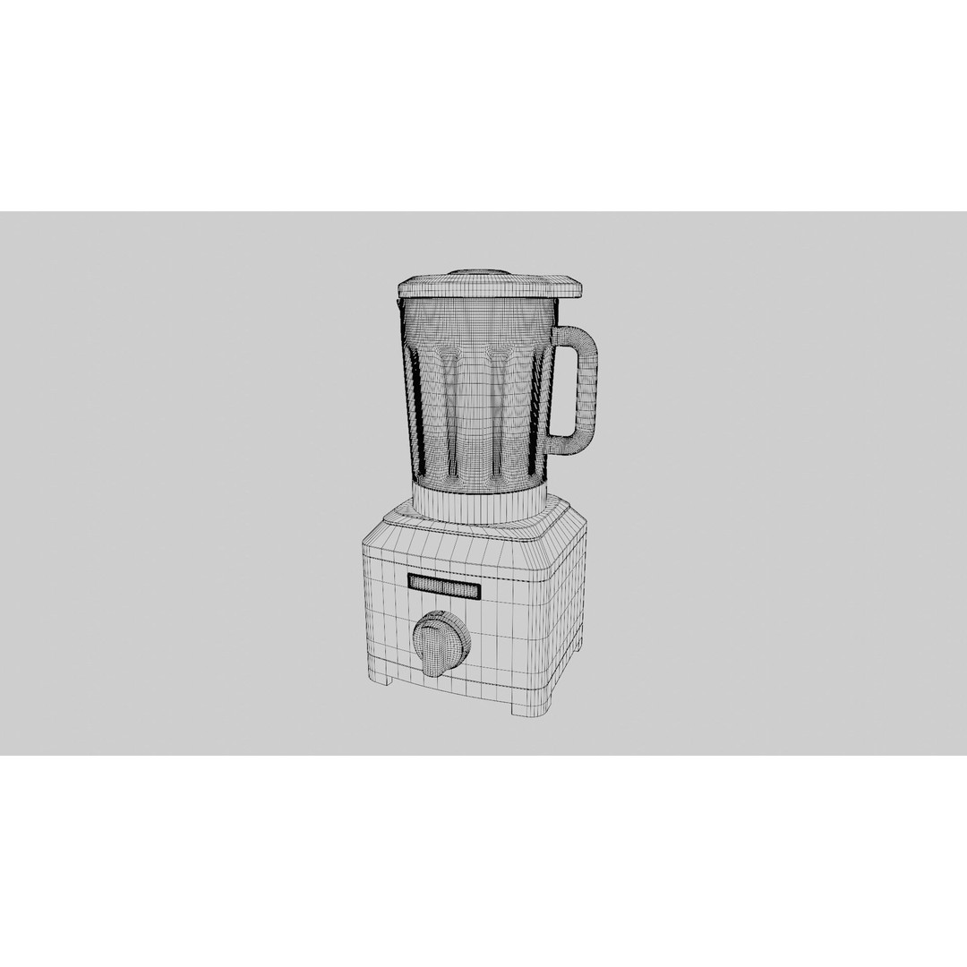 Blender 3D Model – High Poly Kitchen Mixer with PBR Textures, FBX - View 11