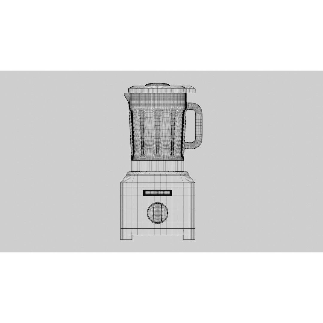 Blender 3D Model – High Poly Kitchen Mixer with PBR Textures, FBX - View 12