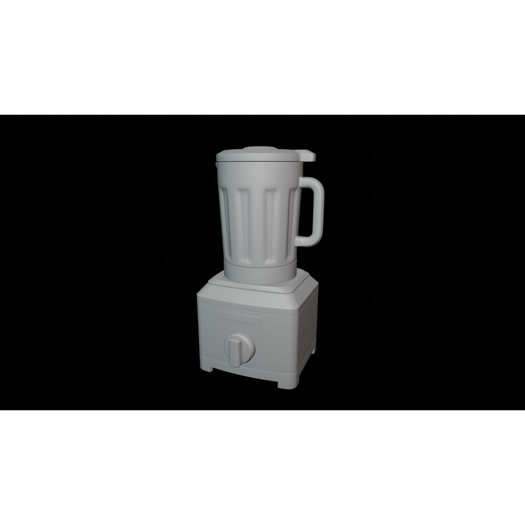 Blender 3D Model – High Poly Kitchen Mixer with PBR Textures, FBX - View 6