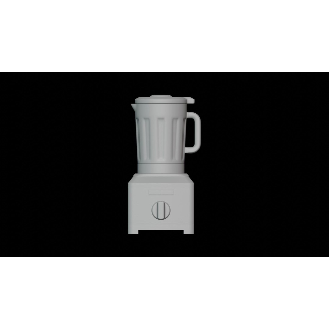 Blender 3D Model – High Poly Kitchen Mixer with PBR Textures, FBX - View 7