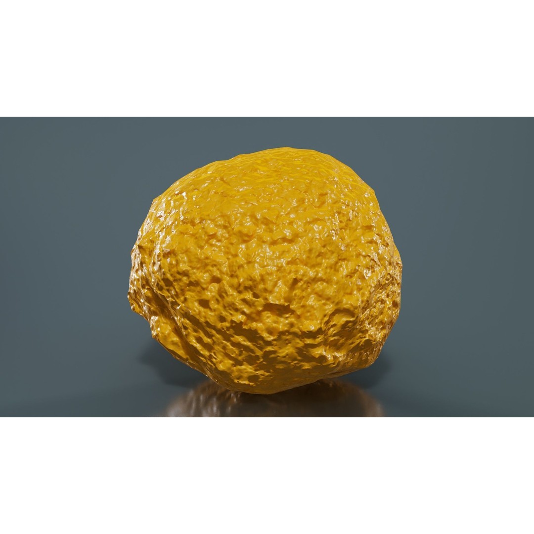 Meatball Curry Fondue 3D Model – Low Poly Game Asset, FBX, Blender - View 14