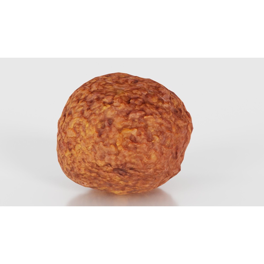 Meatball Curry Fondue 3D Model – Low Poly Game Asset, FBX, Blender - View 21