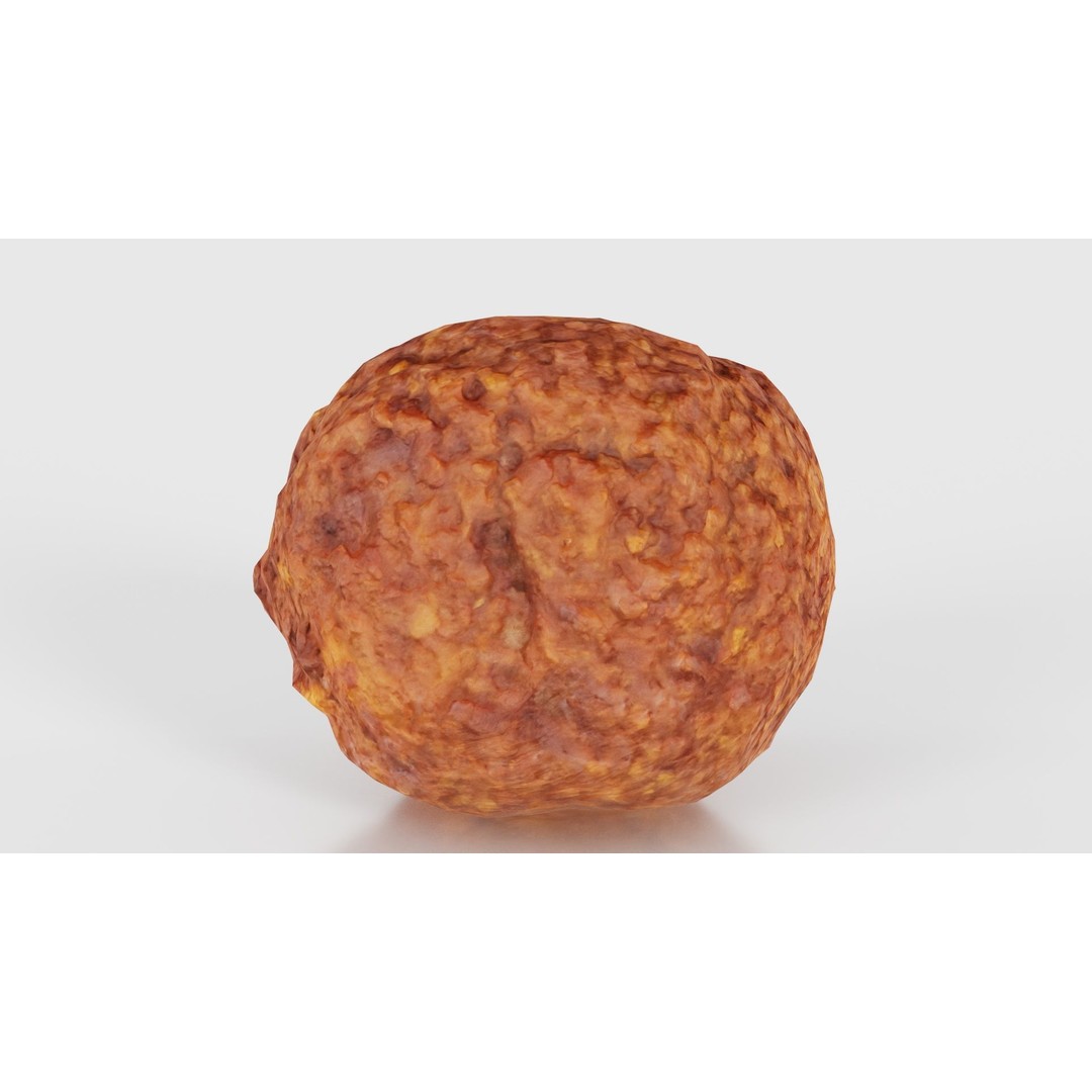 Meatball Curry Fondue 3D Model – Low Poly Game Asset, FBX, Blender - View 25