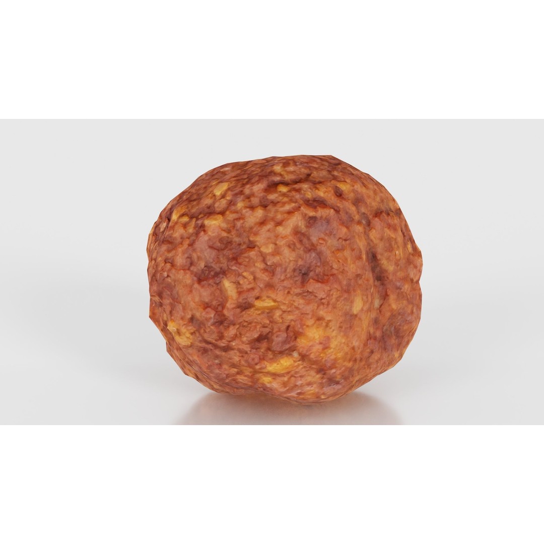 Meatball Curry Fondue 3D Model – Low Poly Game Asset, FBX, Blender - View 27