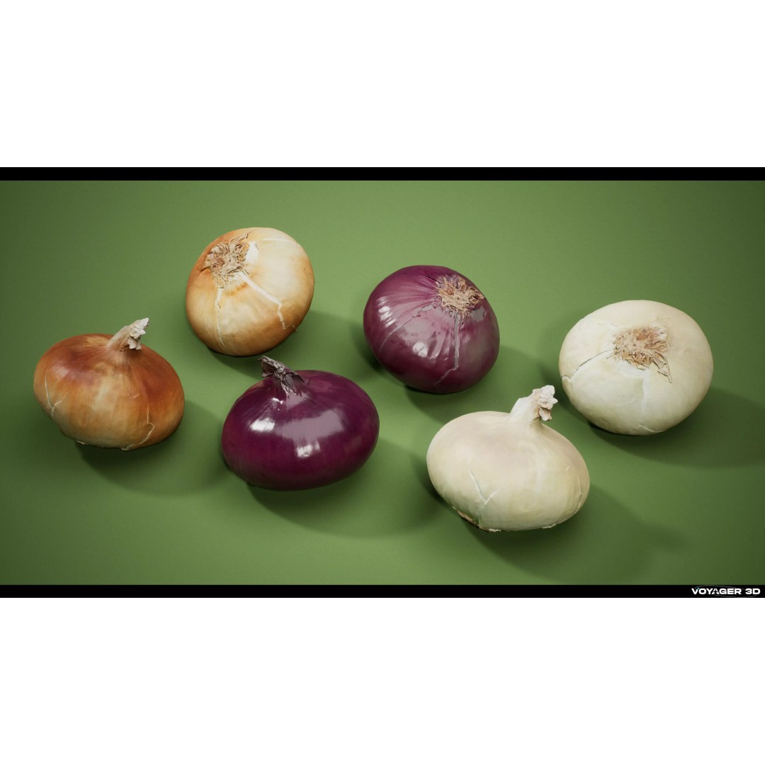 Photogrammetric Vegetable Pack 3D Model – Low Poly PBR Asset, FBX - View 6