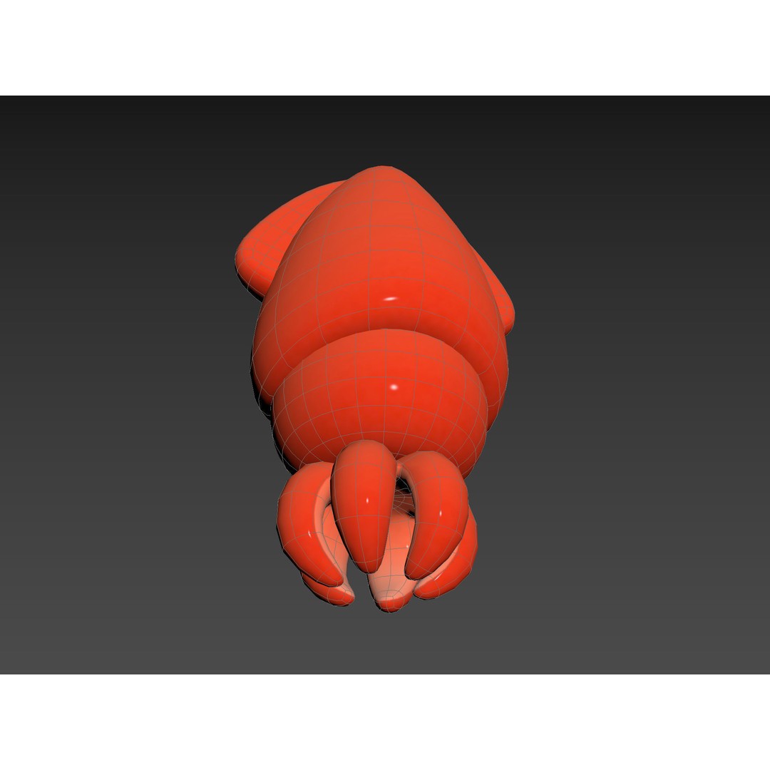 Squid 3D Model – Cute Character with PBR Textures, FBX & OBJ - View 21