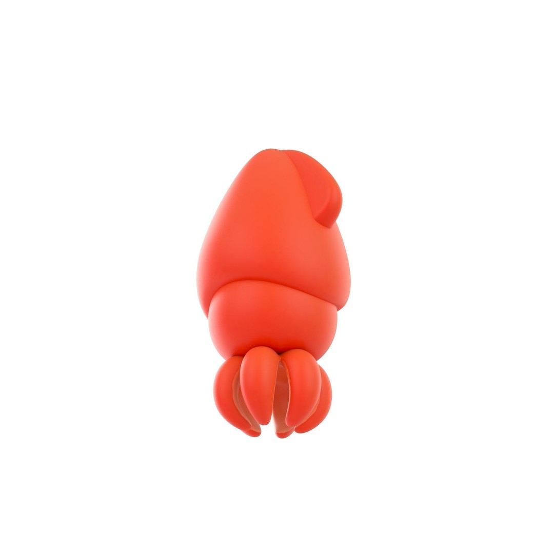 Squid 3D Model – Cute Character with PBR Textures, FBX & OBJ - View 6