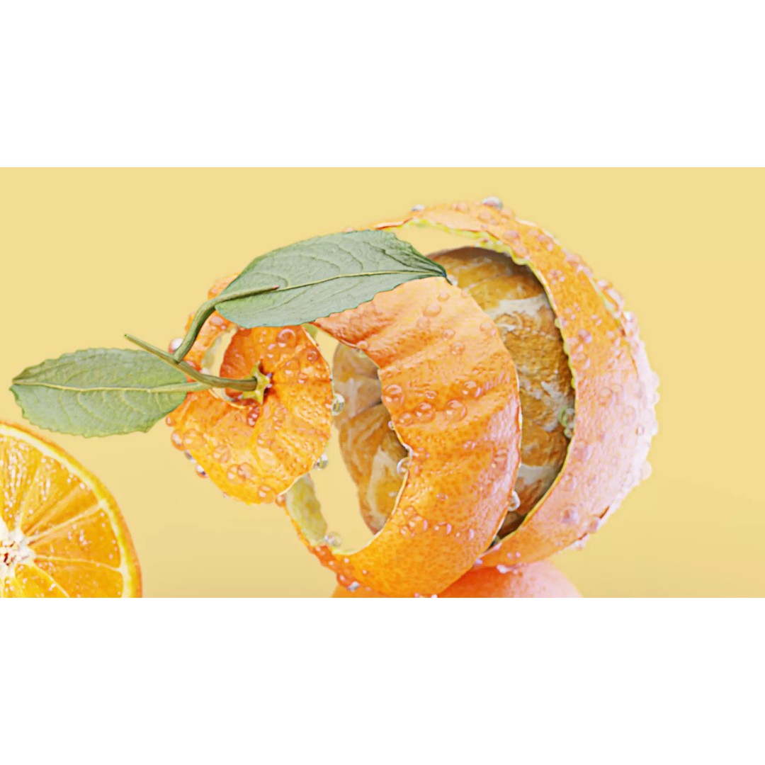 Realistic Orange 3D Model – Animated, PBR Textured, Blender, FBX - View 18
