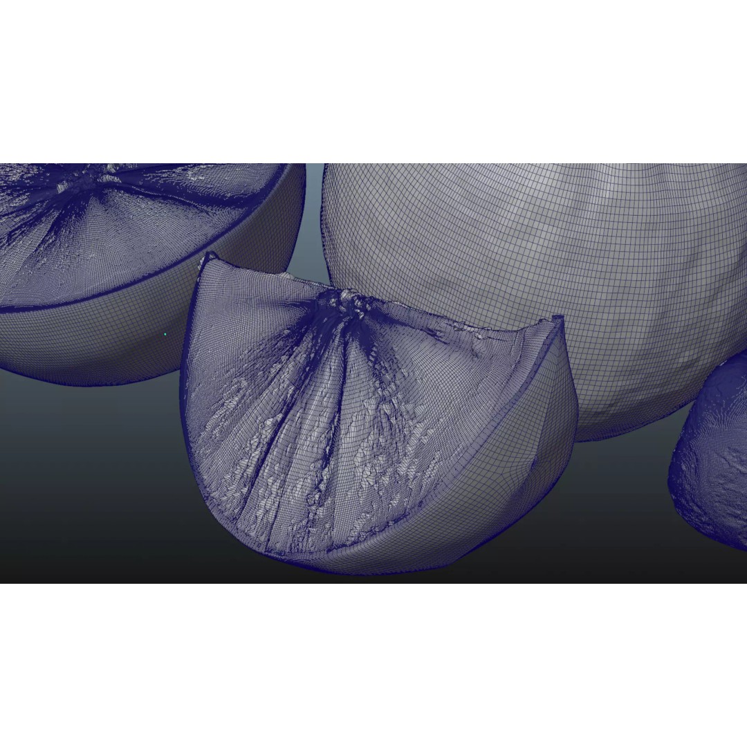 Realistic Orange 3D Model – Animated, PBR Textured, Blender, FBX - View 21