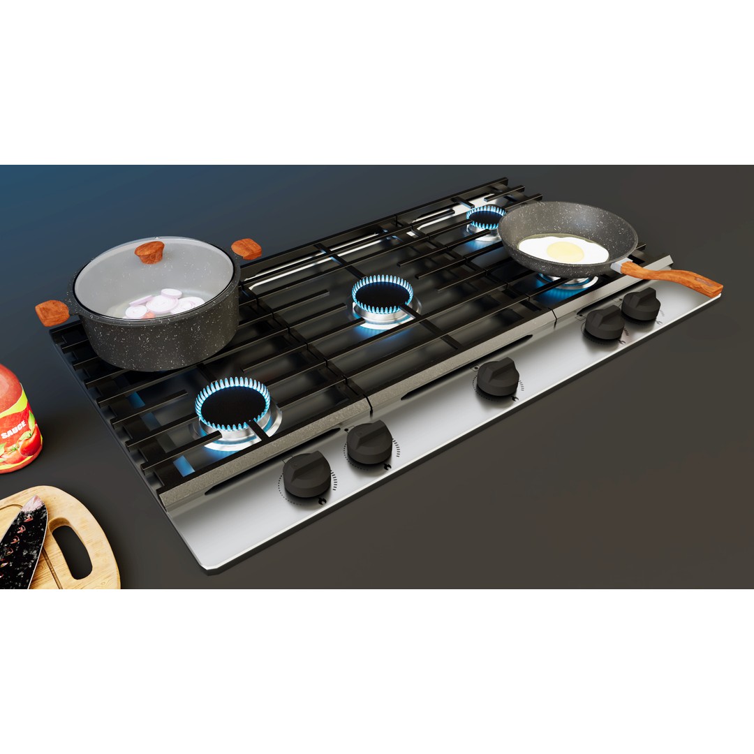 Gas Stove 3D Model – Low Poly PBR Asset, FBX Format - View 11