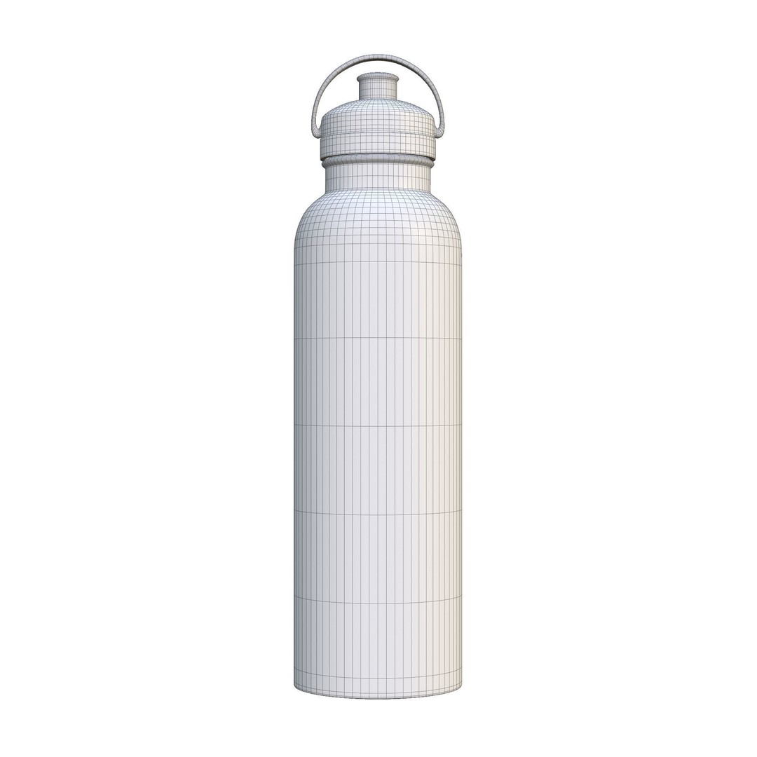 Sports Drink Bottle 3D Model – Low Poly PBR Kitchenware, Blender & FBX
