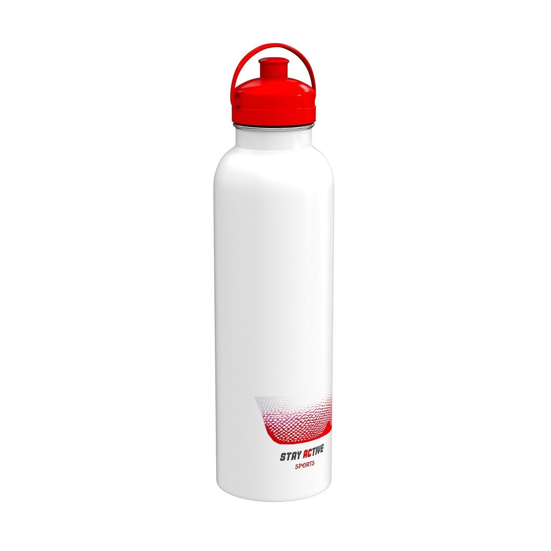 Sports Drink Bottle 3D Model – Low Poly PBR Kitchenware, Blender & FBX - View 3