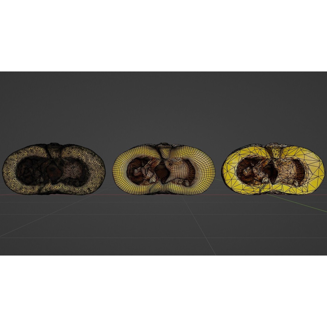 Realistic Pumpkin 3D Model – Low Poly PBR Vegetable, FBX, OBJ, Blender - View 15