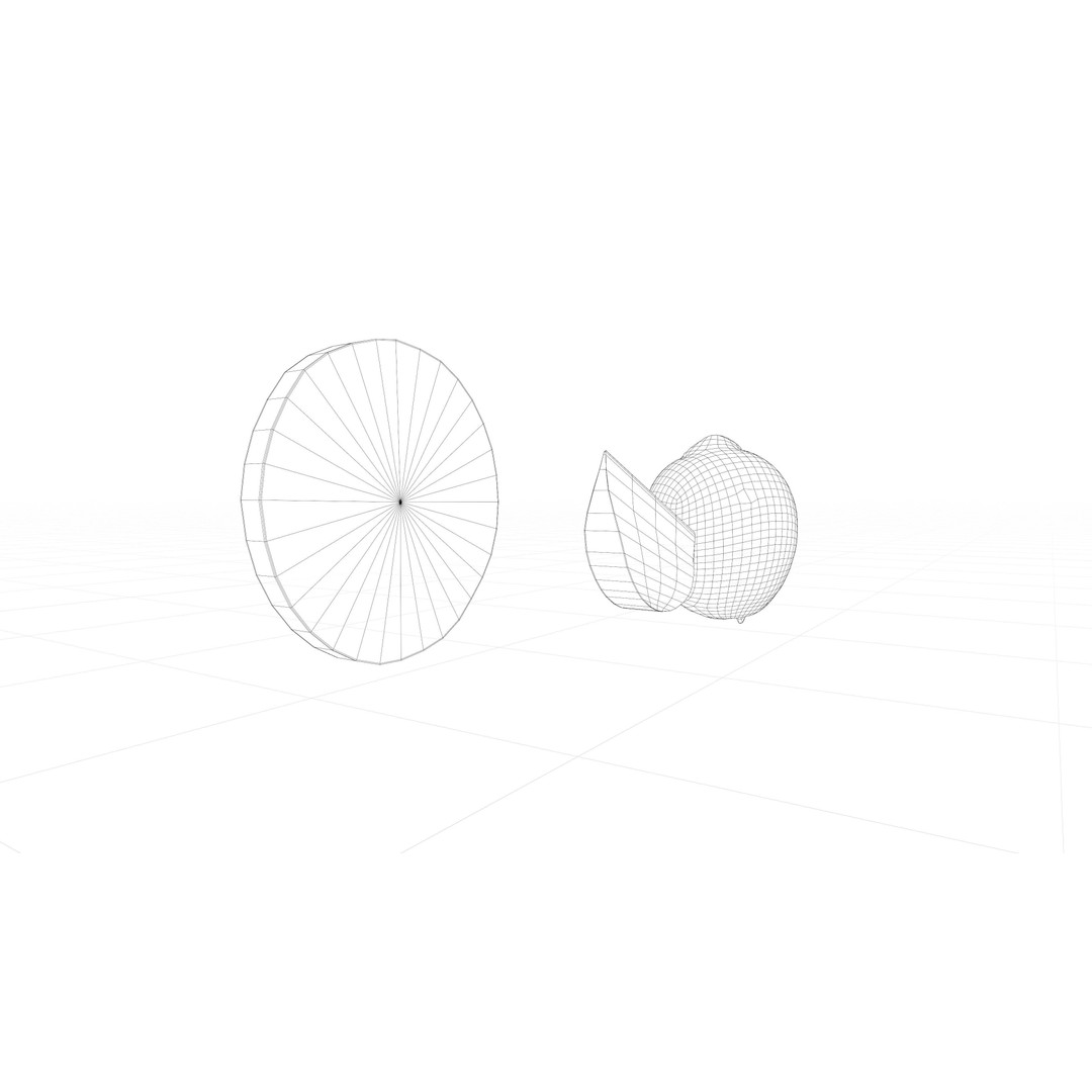 Lemon 3D Model – Photorealistic Low-Poly Game Asset, FBX