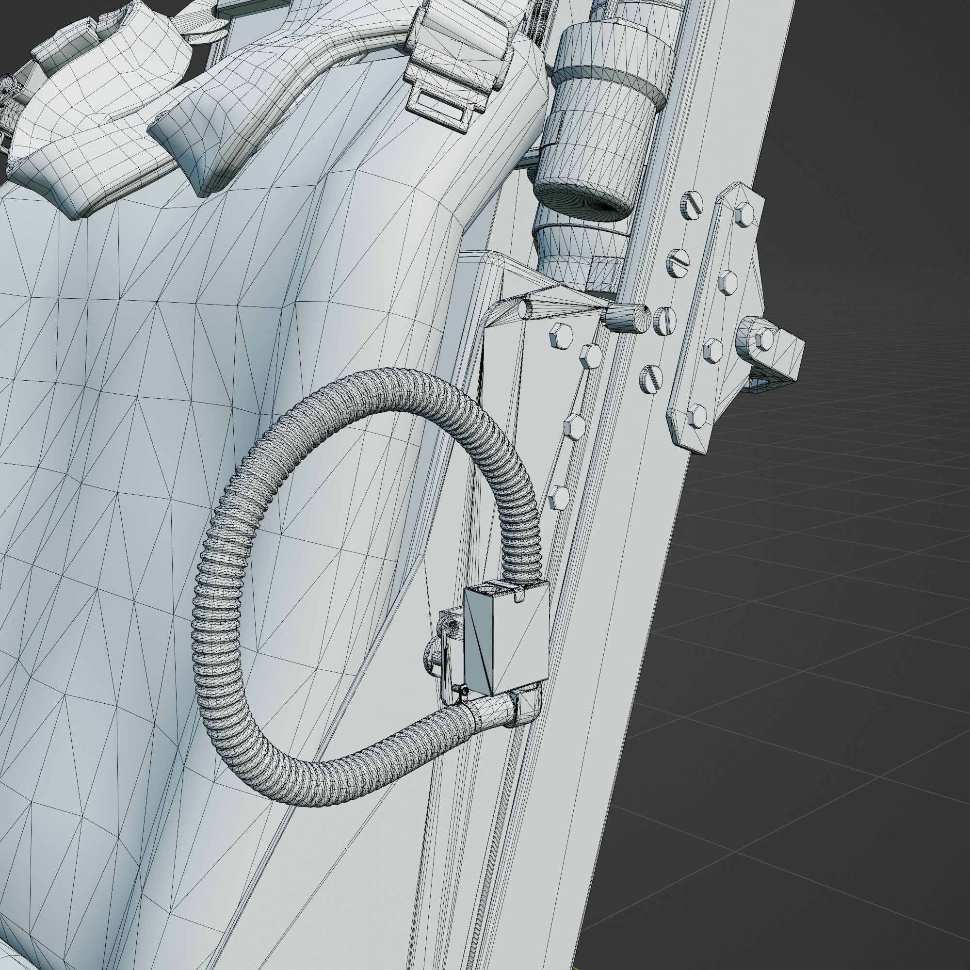 MK16 Ejection Seat - Low-Poly Game-Ready 3D Model