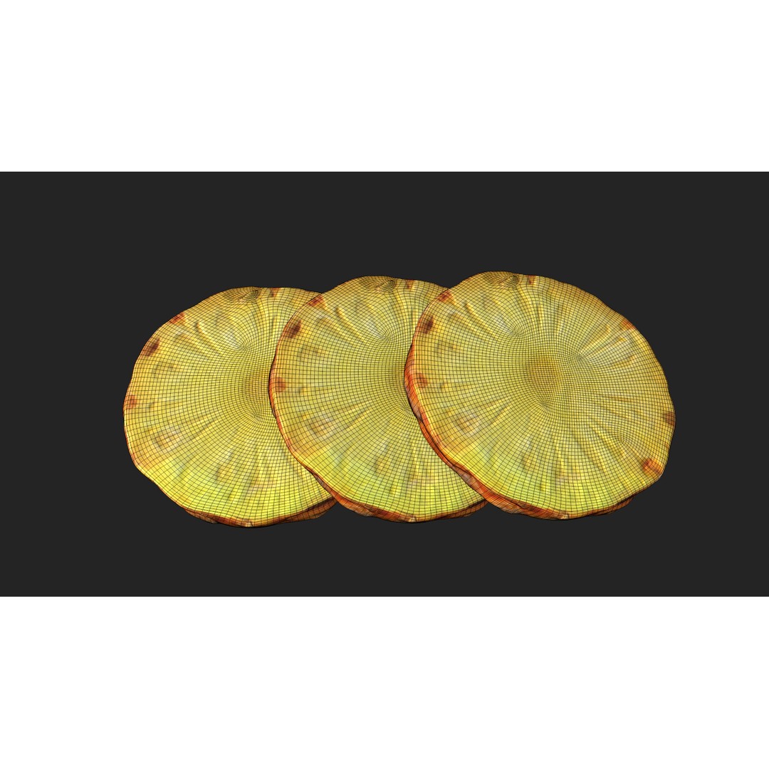Citrus Slice 3D Model – Low Poly Fruit Collection, PBR Textures - View 24