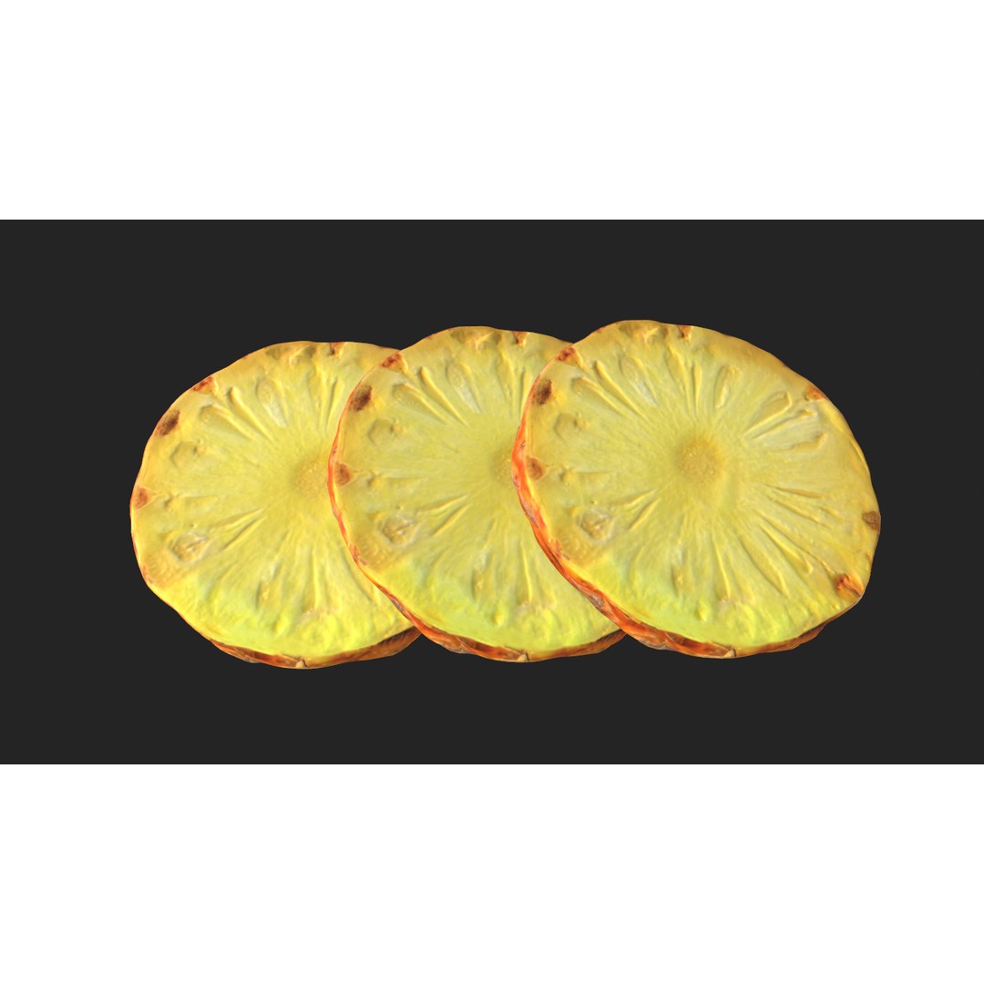 Citrus Slice 3D Model – Low Poly Fruit Collection, PBR Textures - View 30
