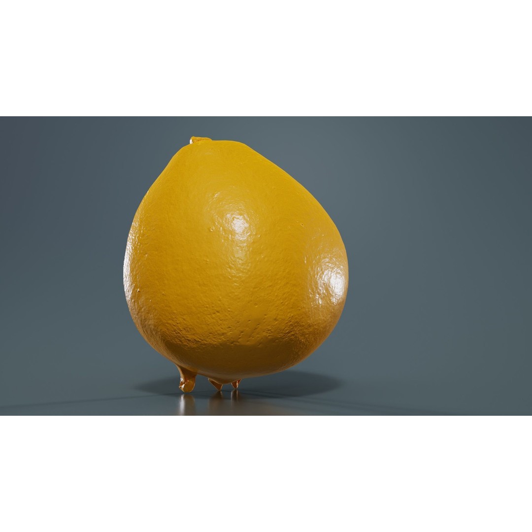 Pomegranate Half 3D Model – Low Poly Game Asset, FBX, PBR Textures - View 15