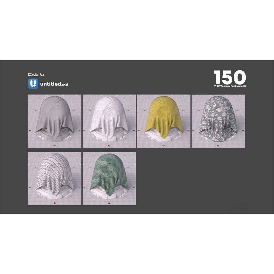 V-Ray Texture Pack 3D Model – 150 Seamless Textures for Cinema 4D - View 10