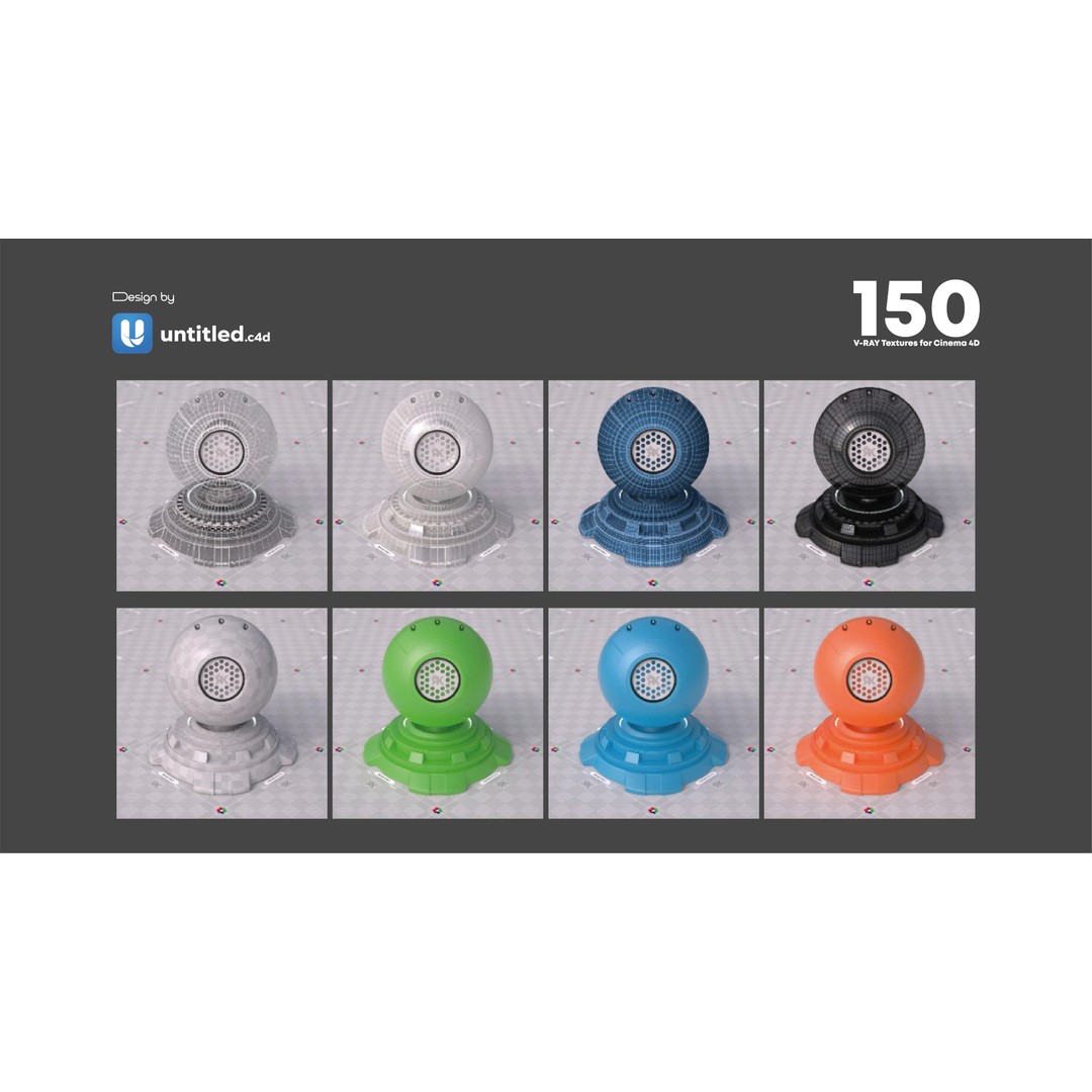 V-Ray Texture Pack 3D Model – 150 Seamless Textures for Cinema 4D - View 12