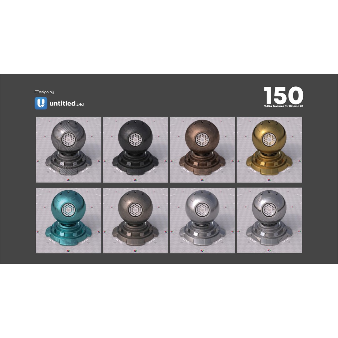 V-Ray Texture Pack 3D Model – 150 Seamless Textures for Cinema 4D - View 15
