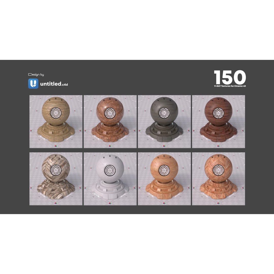 V-Ray Texture Pack 3D Model – 150 Seamless Textures for Cinema 4D - View 6