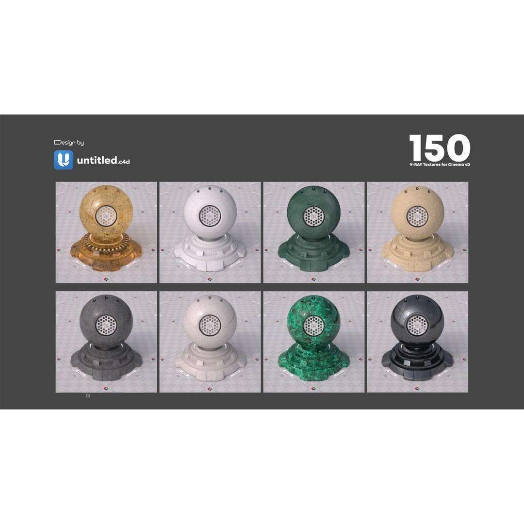V-Ray Texture Pack 3D Model – 150 Seamless Textures for Cinema 4D - View 7